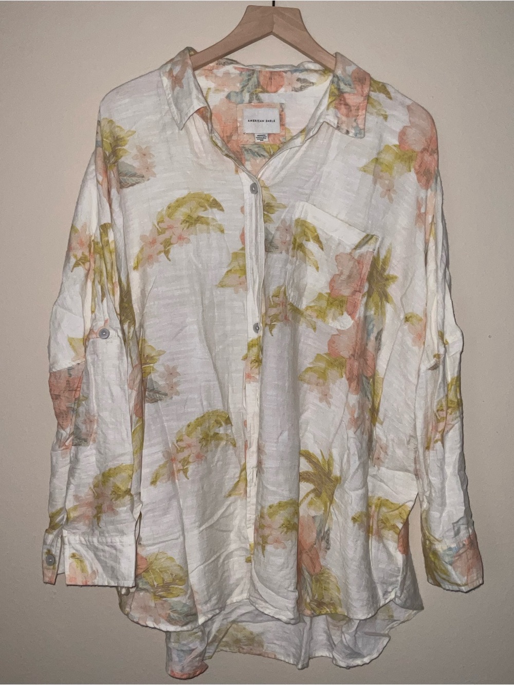 American Eagle Oversized Go Big Shirt